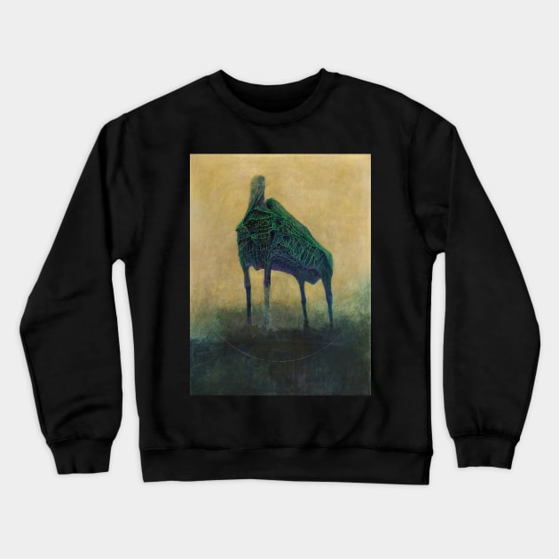 Beksinski - Beksinski Horse Crewneck Sweatshirt by QualityArtFirst